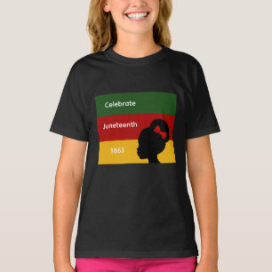 Celebra Juneteenth 1865 Camiseta para Niñas
