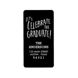 Celebra la etiqueta de dirección vertical graduada