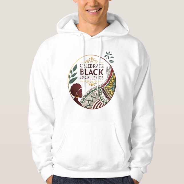 Celebra la Excelencia Negra – sudadera Gold & Blac (Anverso)