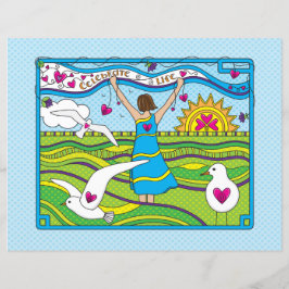 Celebra la hoja de papel Life_Flat 11"x8.5"