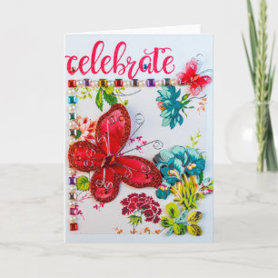 Celebra la tarjeta de felicitación