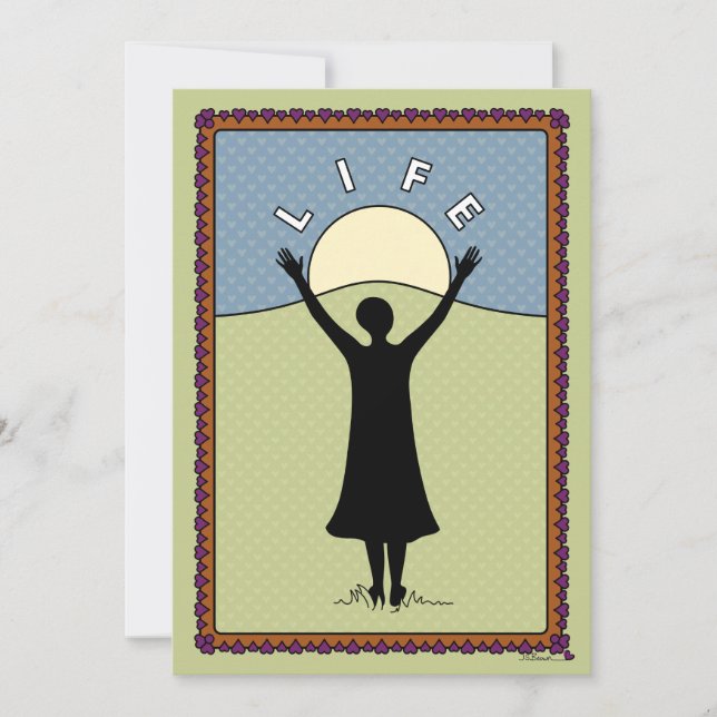 Celebra la tarjeta Life_A_Flat 5"x7" (Anverso)