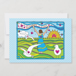 Celebra la tarjeta Life_Flat 7"x5"