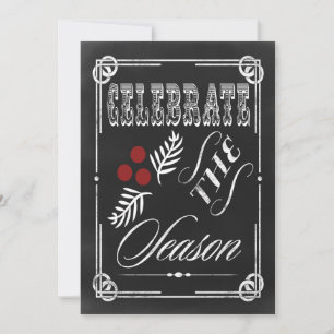 ¡Celebra la Temporada! Tarjeta de fiestas empresar