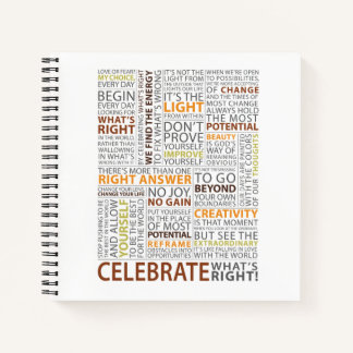 Celebra lo que es cuaderno cuaderno cuadrado derec