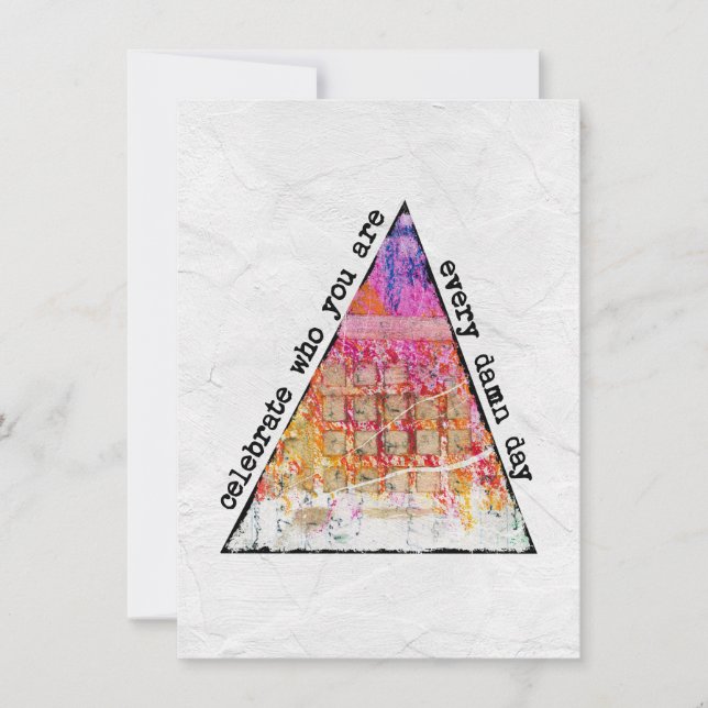 Celebra Quién eres la tarjeta de felicitación (Anverso)