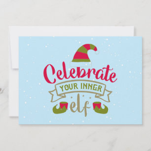Celebra tus tarjetas de Navidades internos de Elf