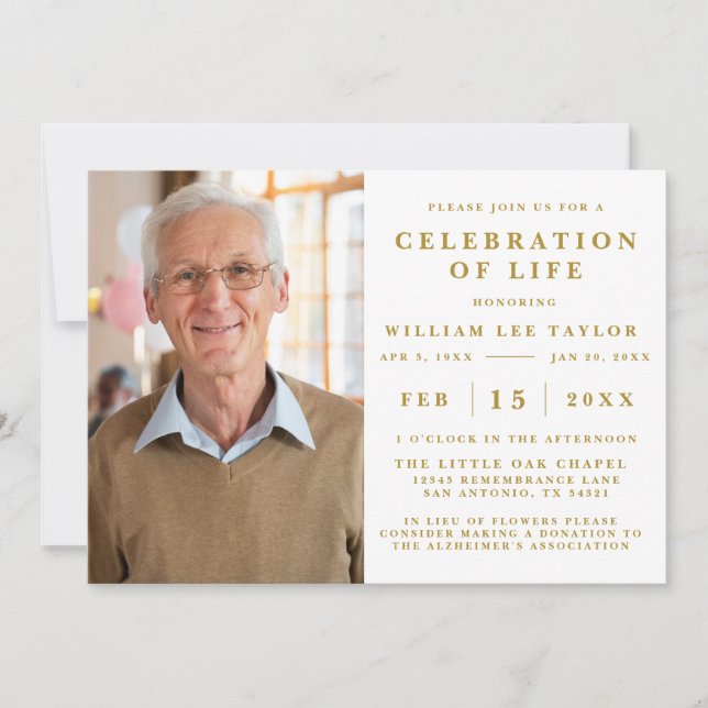 CELEBRACIÓN CLÁSICA DE LA INVITACIÓN MEMORIAL DE V (Anverso)
