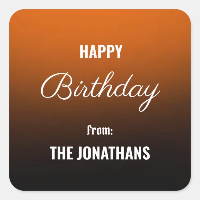 Celebración clásica: feliz Pegatina de la Plaza de (Anverso)