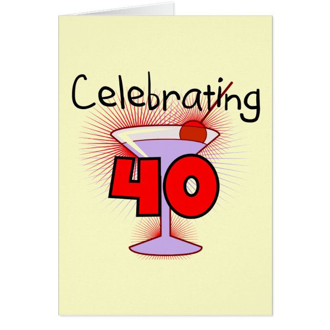 Celebración de 40 camisetas y regalos (Frente)