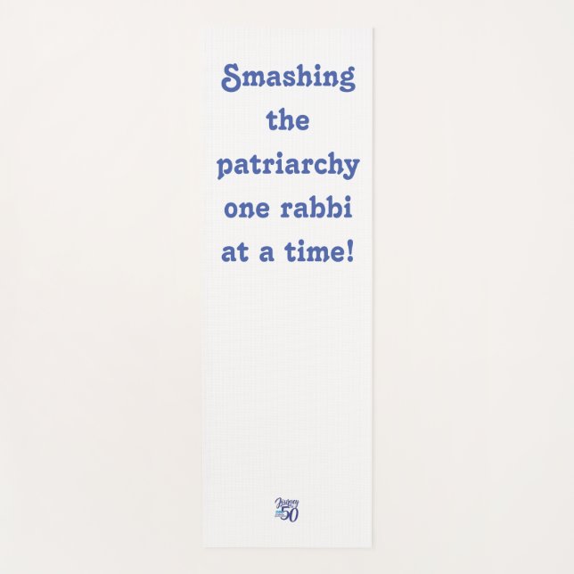 Celebración de 50 años de mujeres rabinos yoga mat (Anverso)