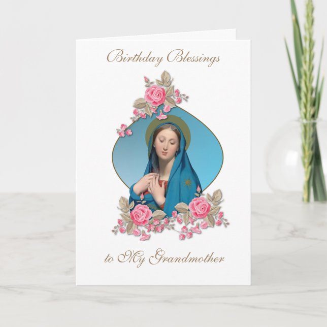 Celebración de bendiciones de cumpleaños Tarjeta V (Anverso)