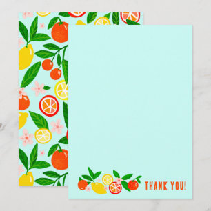 Celebración de Cítricos Nota en Blanco Personaliza