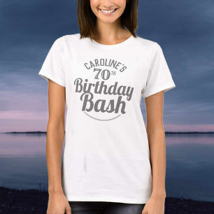 Celebración de Cumpleaños 70 Años Camiseta