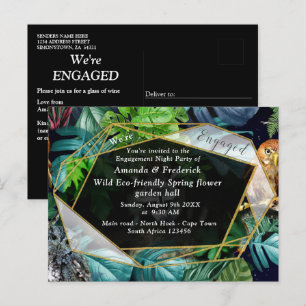 Celebración de fiesta en vivo por la noche Tarjeta