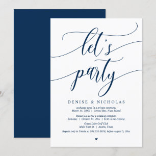 Celebración de fuga de novios, Invitación a la fie