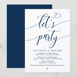 Celebración de fuga de novios, Invitación a la fie