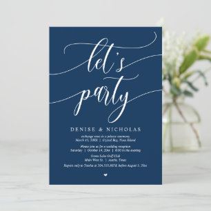 Celebración de fuga de novios, Invitación a la fie