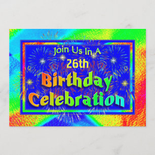 Celebración de invitaciones de cumpleaños de fuego