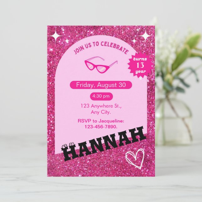 Celebración de invitaciones y cumpleaños (Anverso de pie)