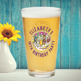 Celebración de la copa de cumpleaños número 18