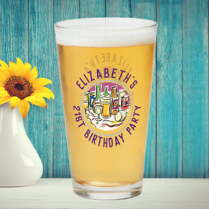 Celebración de la copa de cumpleaños número 21