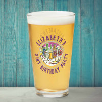 Celebración de la copa de cumpleaños número 21