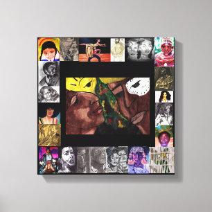 CELEBRACIÓN DE LA HISTORIA NEGRA DEL lienzo POPULA