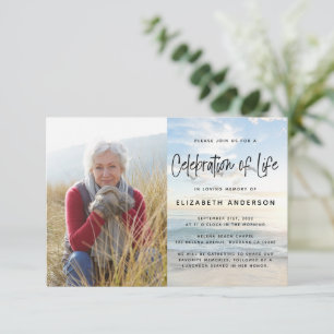 Celebración de la invitación a funerales de foto d