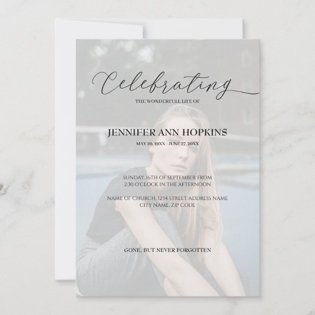 Celebración de la invitación a la foto de la vida (Anverso)