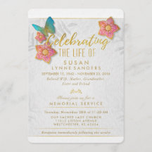 Celebración de la invitación a la mariposa floral