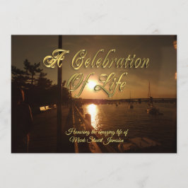 Celebración de la invitación a la vida Ocean Sunse