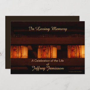 Celebración de la invitación a la vida, velas conm