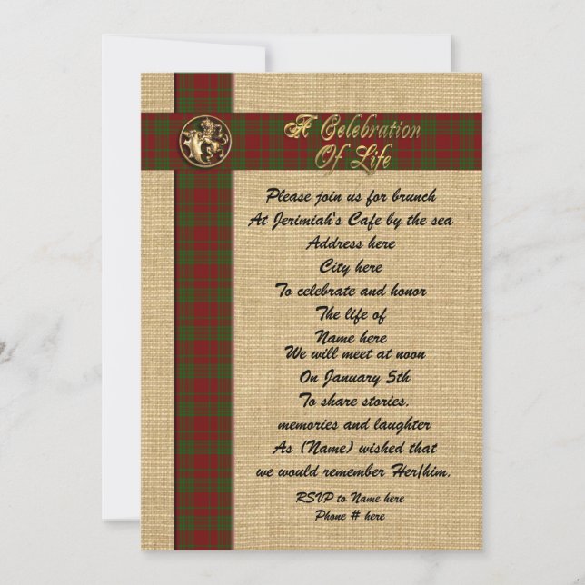 Celebración de la invitación conmemorativa de la v (Anverso)