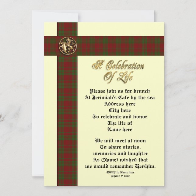 Celebración de la invitación conmemorativa de la v (Anverso)