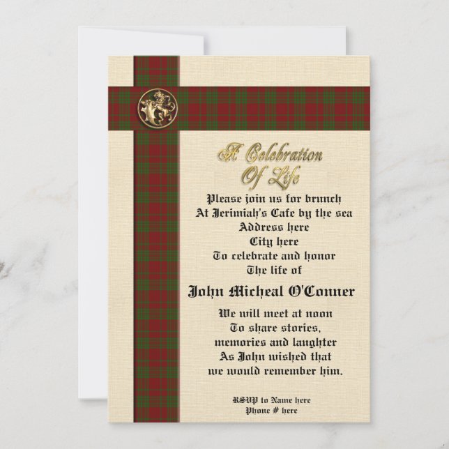 Celebración de la invitación conmemorativa de la v (Anverso)