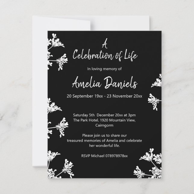 Celebración de la Invitación de la Vida de la Flor (Anverso)