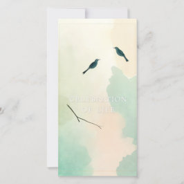 Celebración de la invitación funeraria hecha a man