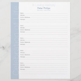 Celebración de la página de filtros de vida azul b