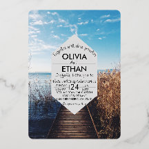 Celebración de la playa de Seascape Invitación al 