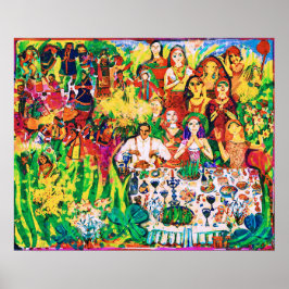 Celebración de la primavera del arte folclórico in