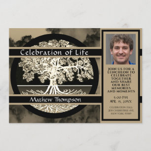 Celebración de la Tarjeta Funeral de la Vida