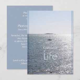 Celebración de la vida en el mar 3 invitaciones