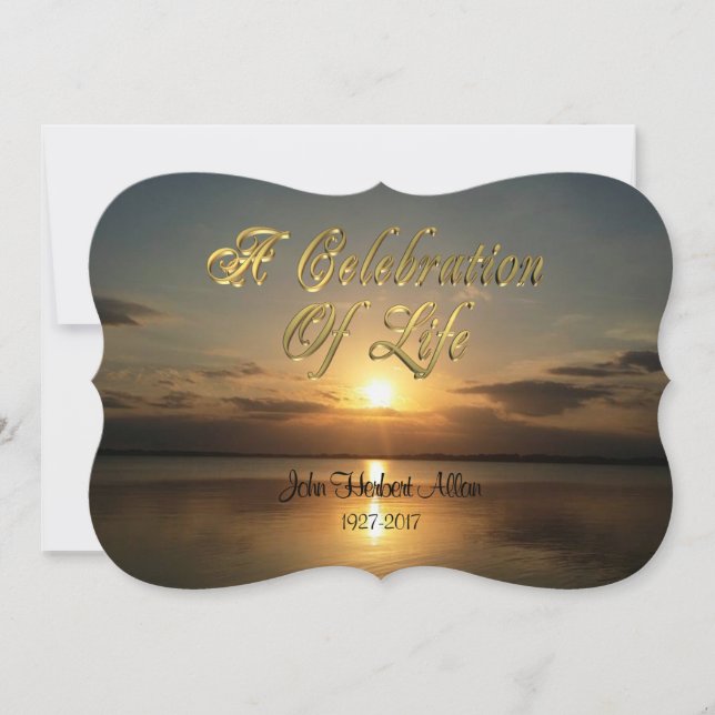Celebración de la vida Invitación (Anverso)