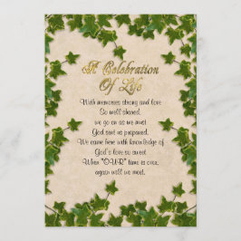 Celebración de la vida Invitación a la hiedra