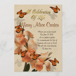 Celebración de la vida Invitación a las lilas cani