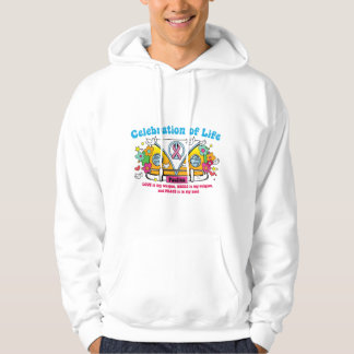 ¡Celebración de la vida! Sudadera con capucha para