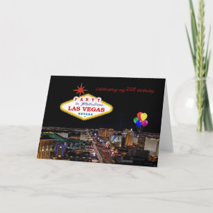 Celebración de mi 21ra tarjeta de Las Vegas de la