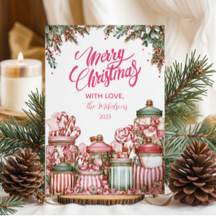 Celebración de Navidad en Candyland