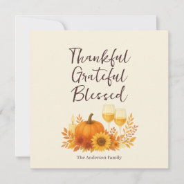 Celebración de otoño - Elegante Día de Acción de G